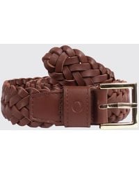 Orciani - Woven Leather Belt With Pin Buckle - Lyst