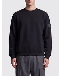 Premiata - Cotton Crew-Neck Sweatshirt With Applied Logo And Ribbed Trims - Lyst