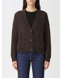 Roberto Collina - V-Neck Virgin Wool Cardigan With Dropped Shoulders - Lyst