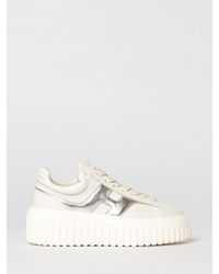 Hogan - H-Stripes Nappa Leather Sneakers - Lyst