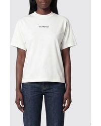 Balenciaga - Cotton T-Shirt With Logo - Lyst