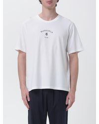 MM6 by Maison Margiela - Cotton Crew-Neck T-Shirt With Logo - Lyst