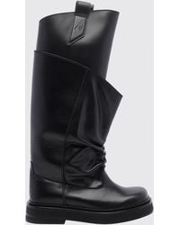 The Attico - Robin Passeggiata Knee-High Calfskin Biker Boots - Lyst