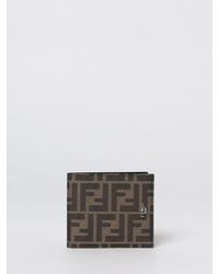 Fendi - Ff Jacquard-Canvas-Geldbörse - Lyst