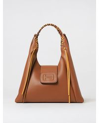 Hogan - Borsa hobo in pelle a grana - Lyst