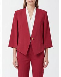 Alberta Ferretti - Single-Breasted Viscose Blazer With Asymmetric Hem - Lyst