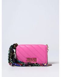 Versace - Wallet Bag In Quilted Synthetic Leather - Lyst