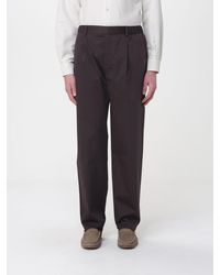 Agnona - Wide Leg Cotton Blend Trousers - Lyst