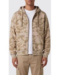 Daily Paper - Camouflage Cotton Zip-Up Hoodie With Dropped Shoulders - Lyst