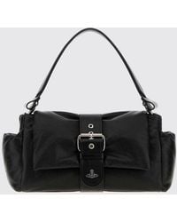 Vivienne Westwood - Hazel Large Leather Shoulder Bag With Orb Logo - Lyst