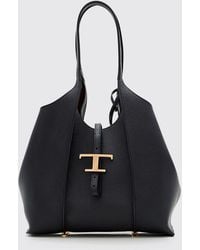 Tod's - T Timeless Small Leather Shopping Bag - Lyst