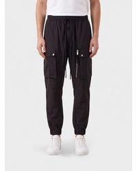 Thom Krom - Technical Fabric Cargo Trousers With Drawstring Waist - Lyst