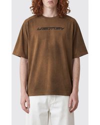 CAMPERLAB - Relaxed Fit Cotton T-Shirt With Dropped Shoulders And Logo Print - Lyst