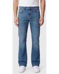 7 For All Mankind - Flared Cotton Denim Jeans - Lyst
