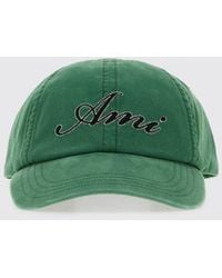 Ami Paris - Cotton Baseball Cap With Logo - Lyst