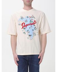 DSquared² - Bedrucktes Baumwoll-T-Shirt - Lyst