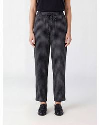 DUNST - Straight Leg Check Trousers - Lyst