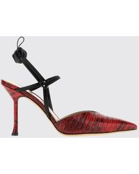 Fendi - Very Colibrì Python Print Slingback Pumps With A High Stiletto Heel - Lyst