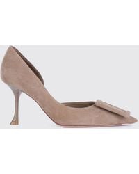 Roger Vivier - Ville D'Orsay Suede Stiletto Heel Court Shoes - Lyst