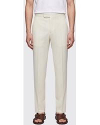 Lardini - Gabardine Tailored Trousers - Lyst