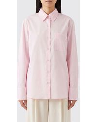 Rag & Bone - Relaxed Fit Cotton Poplin Shirt With Dropped Shoulders And Pocket - Lyst