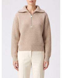 Malo - Pull À Col Marin Et Demi-Zip En Pur Cachemire - Lyst