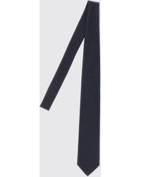 Brioni - Corbata De Pura Seda Con Estampado De Chevron Y Lunares - Lyst