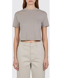 Thom Krom - Cropped Cotton T-Shirts - Lyst