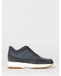Hogan - Interactive Sneakers Aus Wildleder Und Denim - Lyst