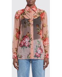 Dolce & Gabbana - Dolce &Amp Gabbana Silk Shirt With Floral Print - Lyst