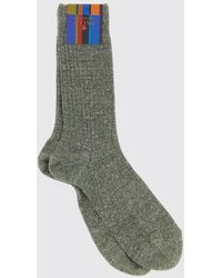 Gallo - Ribbed Linen And Cotton Blend Socks - Lyst