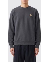 Maison Kitsuné - Maison Kitsun&Eacute Chillax Fox Logo Organic Cotton Crewneck Sweatshirt - Lyst