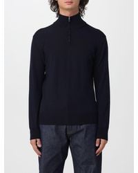Brooksfield - Half-Zip Wool Turtleneck Jumper With High Neck - Lyst