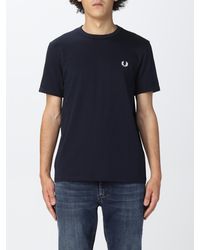 Fred Perry - T-Shirt Basic Con Mini Logo - Lyst
