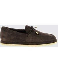Tod's - Suede Calfskin Loafers With Wool Lining And A Rubber Sole - Lyst