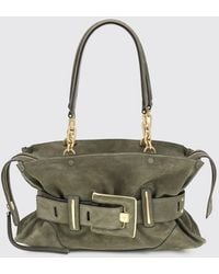 Balmain - Anthem Suede Bag - Lyst