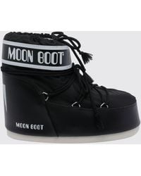 Moon Boot - Icon Low-Cut Nylon Snow Boots With Printed Logo - Lyst