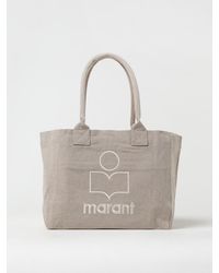 Isabel Marant - Yenky Canvas Bag With Embroidered Logo - Lyst