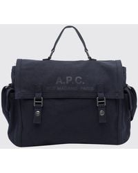 A.P.C. - Recuperation Cotton Canvas Messenger Bag With Adjustable Strap - Lyst