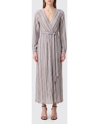 Missoni - Long Striped Lurex Cardigan With Waist Belt - Lyst
