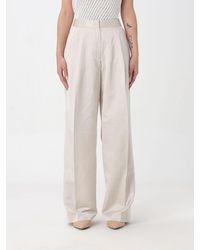 Calvin Klein - Pantalone in misto cotone - Lyst
