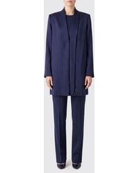 TOTEME - Sustainable Viscose Mini Tunic With Long Sleeves And Waist Belt - Lyst