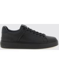 Balmain - B-Court Bicolour Smooth Calf Leather Trainers - Lyst
