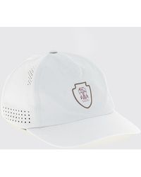 Brunello Cucinelli - Nylon Baseball Cap With Contrast Logo And Rigid Visor - Lyst