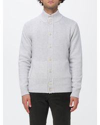 Zanone - Virgin Wool Turtleneck Cardigan With Buttons - Lyst