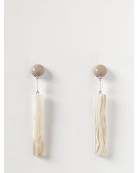 Emporio Armani - Marbled Resin Earrings - Lyst
