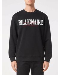Billionaire - Cotton Crewneck Sweatshirt With Logo - Lyst