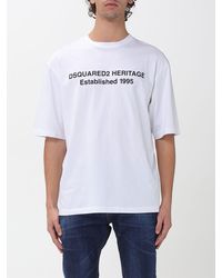 DSquared² - Cotton T-Shirt With Logo Print - Lyst