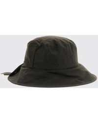 Barbour - Cotton Bucket Hat With Wide Brim And Bow Detail - Lyst