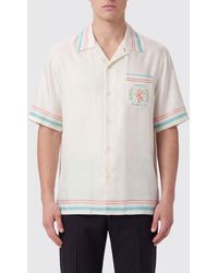 CASABLANCA - The Essential Experience Printed Silk Shirt - Lyst
